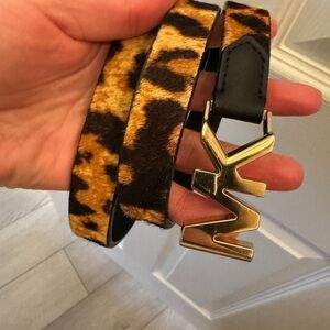 Leopard-Print Calf Hair Waist Belt

Michael Kors
